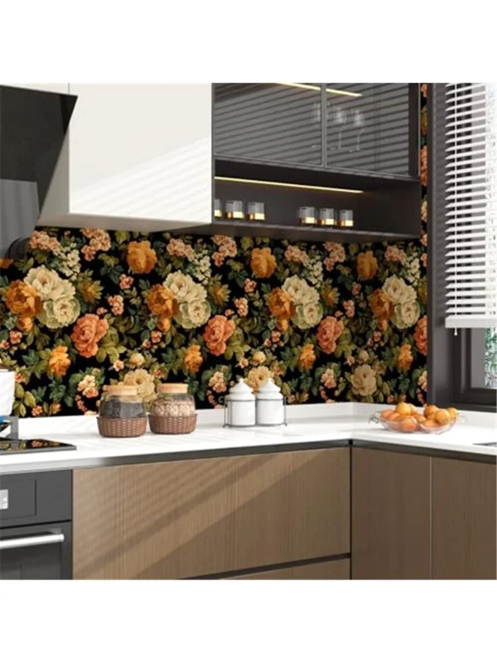 Boho Floral Peel Stick Wallpaper Vintage Contact Paper Self Adhesive Vinyl Roll